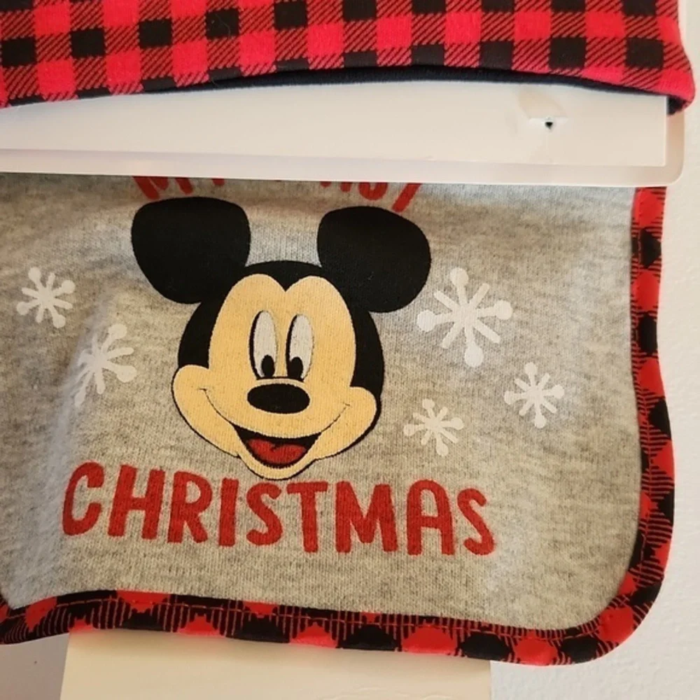 Disney Mickey Mouse Baby Hat, Bib, and Sock‎ Set 3pcs